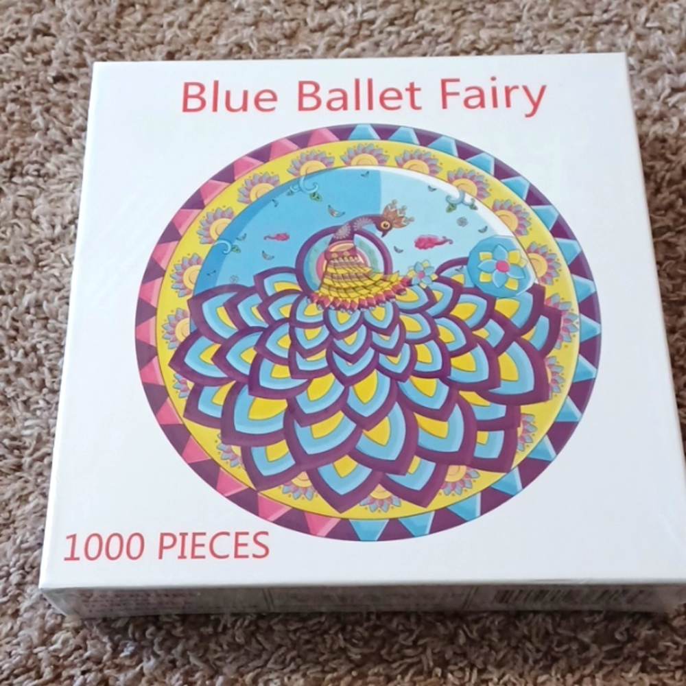 Peacock Puzzle 1000 Piece Blue Ballet Fairy Jigsaw